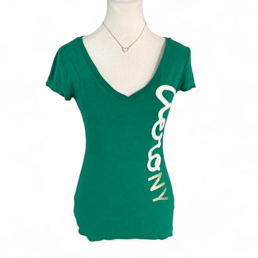 Aeropostale Y2K Baby Tee Full Length Women size small cute fitted top for summer